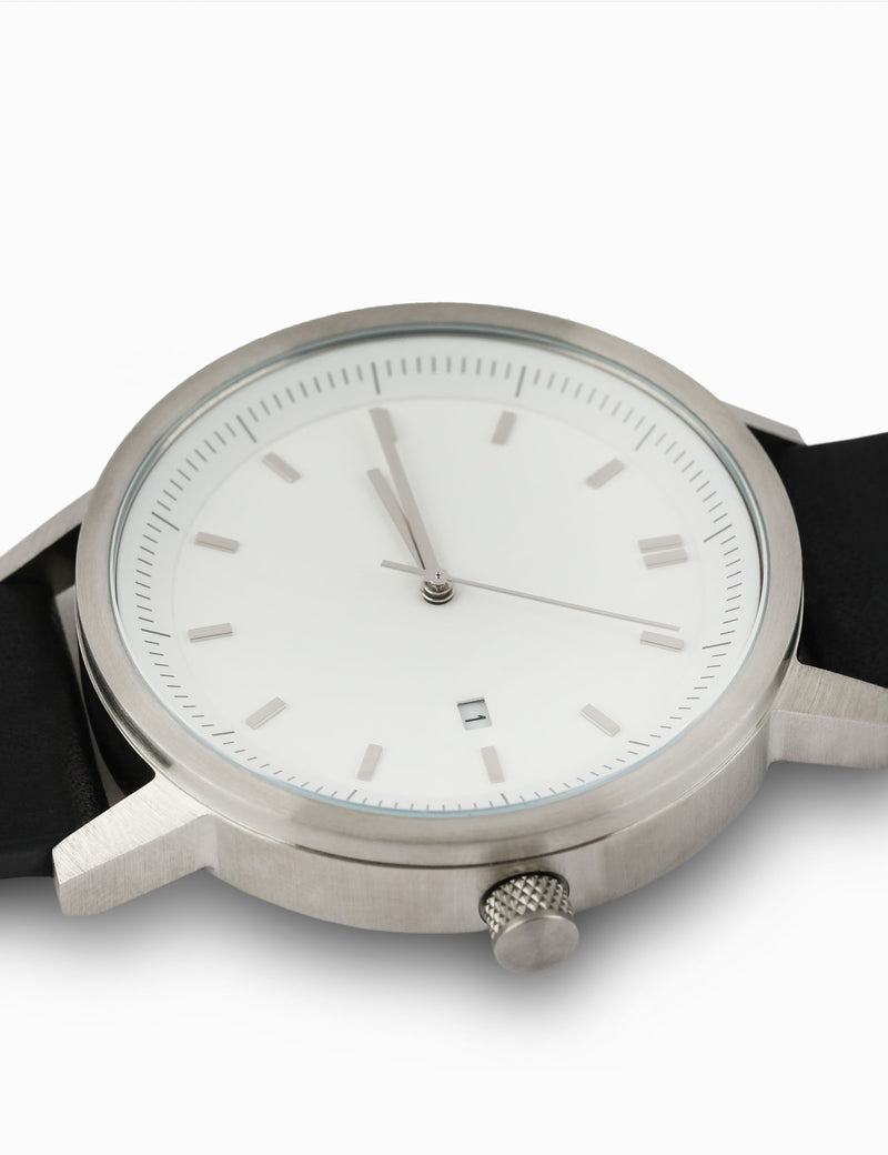 Earl 42mm Watch - Silver/White/Black