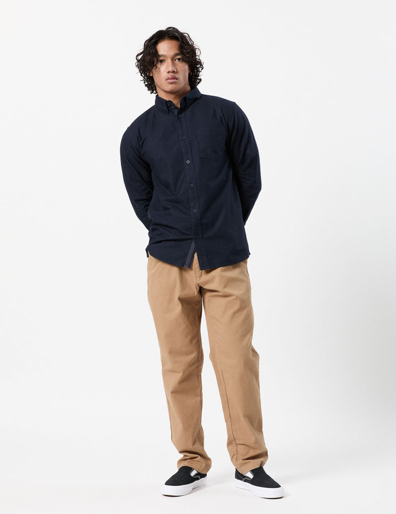 Oxford Long Sleeve Shirt - Navy