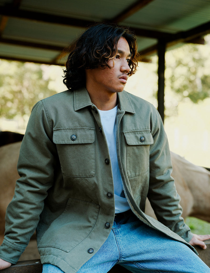 Stockyard Sherpa Jacket - Fatigue