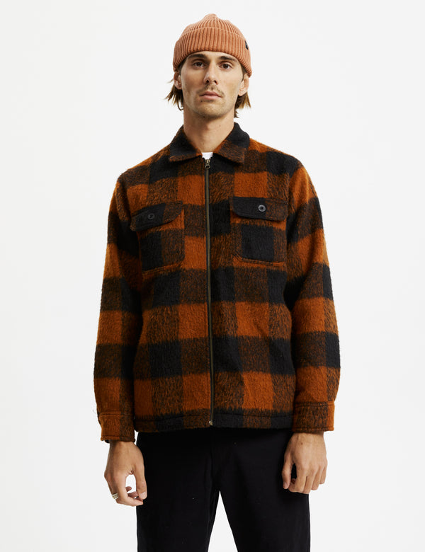 Lumberjack Jacket - Terracotta/Black