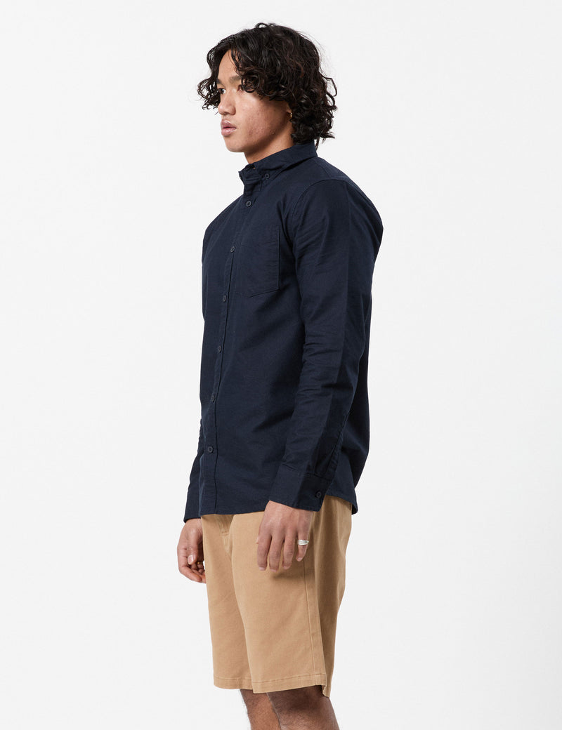 Oxford Long Sleeve Shirt - Navy