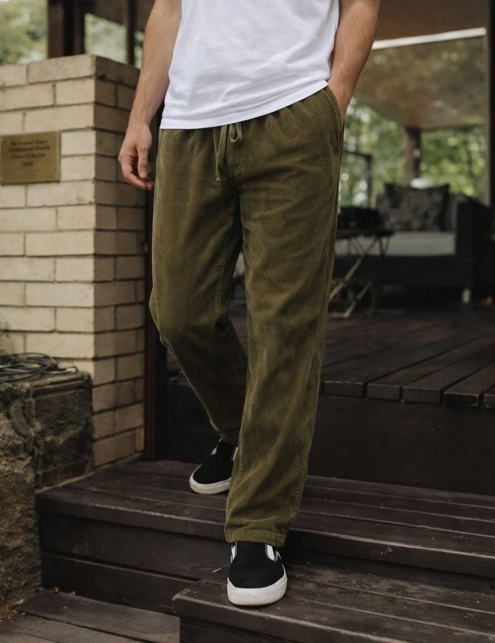 Burbank Pant - Army Cord – Mr Simple