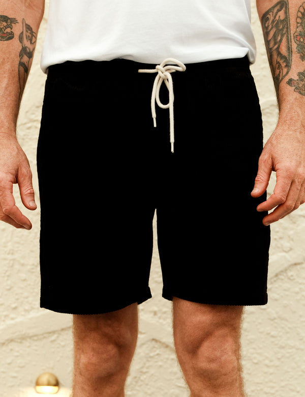 Burbank Cord Short - Black Cord