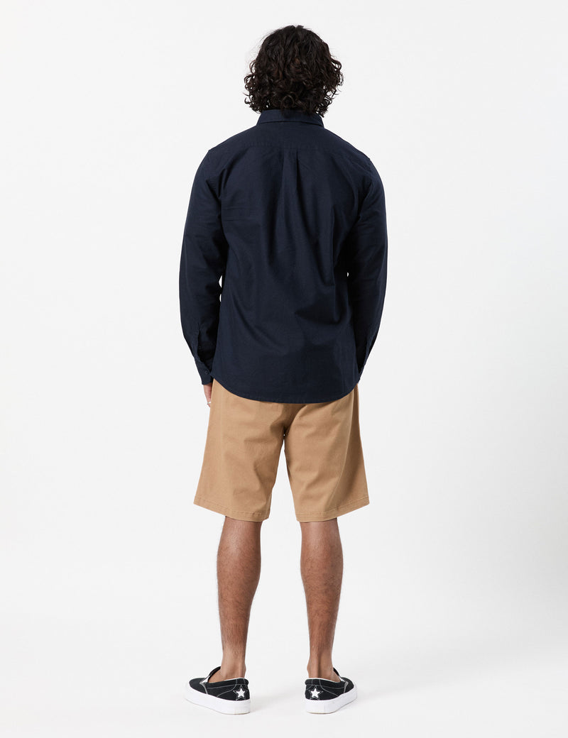 Oxford Long Sleeve Shirt - Navy