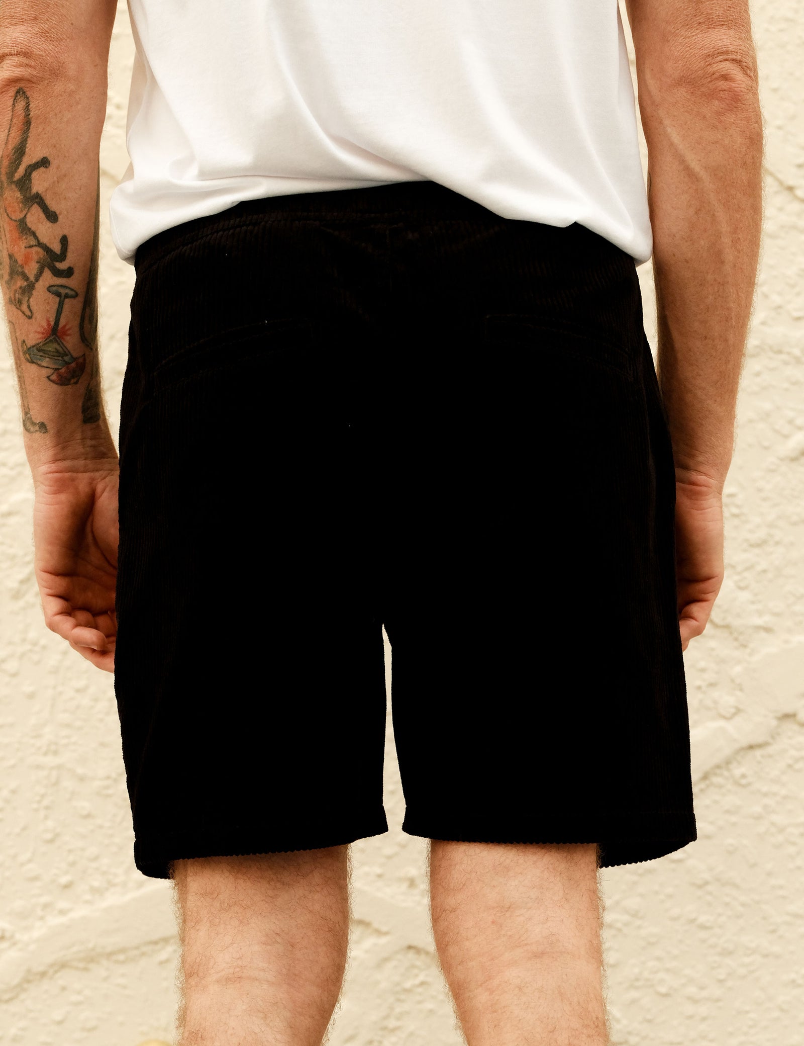 Burbank Cord Short - Black – Mr Simple