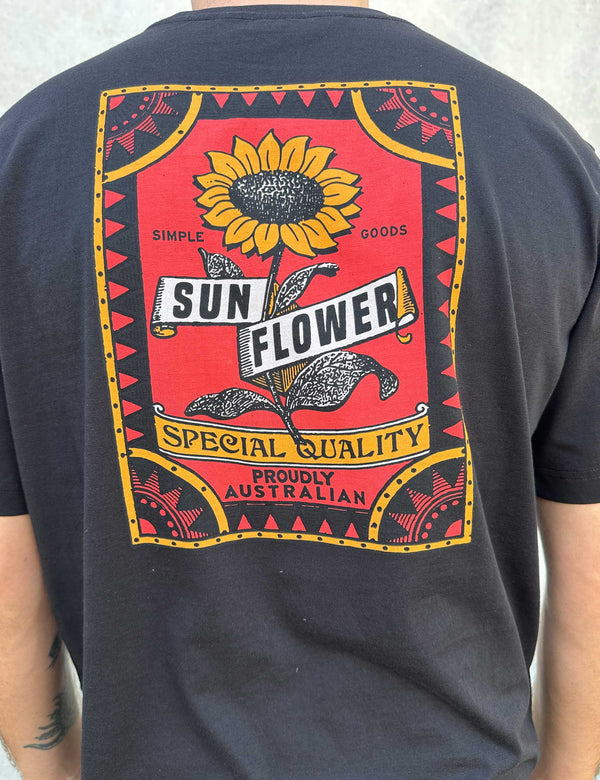 Sunflower Tee - Black