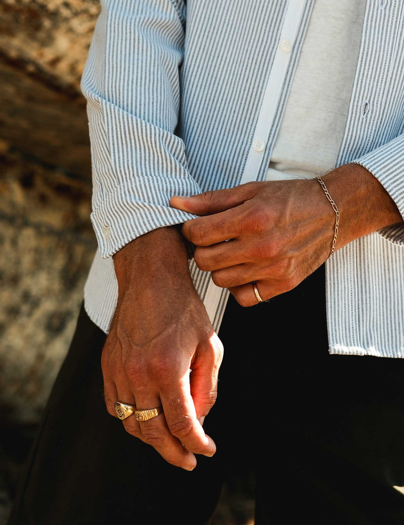 Oxford Long Sleeve Shirt - White Stripe