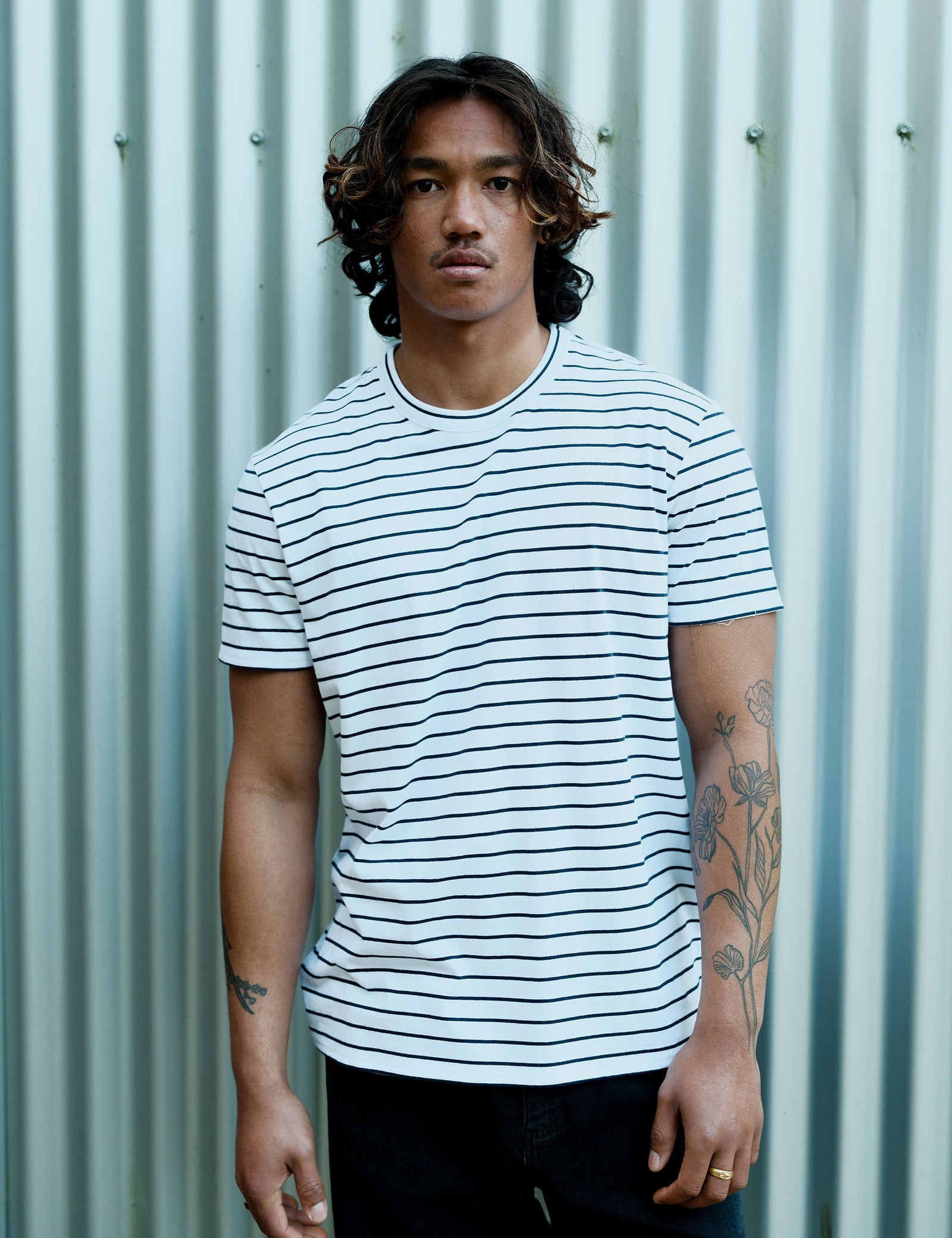 Bakehead Shirt Indigo×White Stripe 17 1-breton-stripe-navy-white-