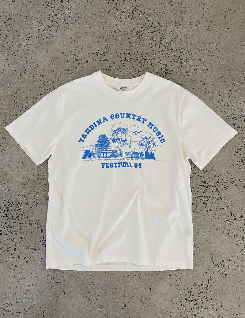 Heavy Weight Tee - Yandina Country Vintage White