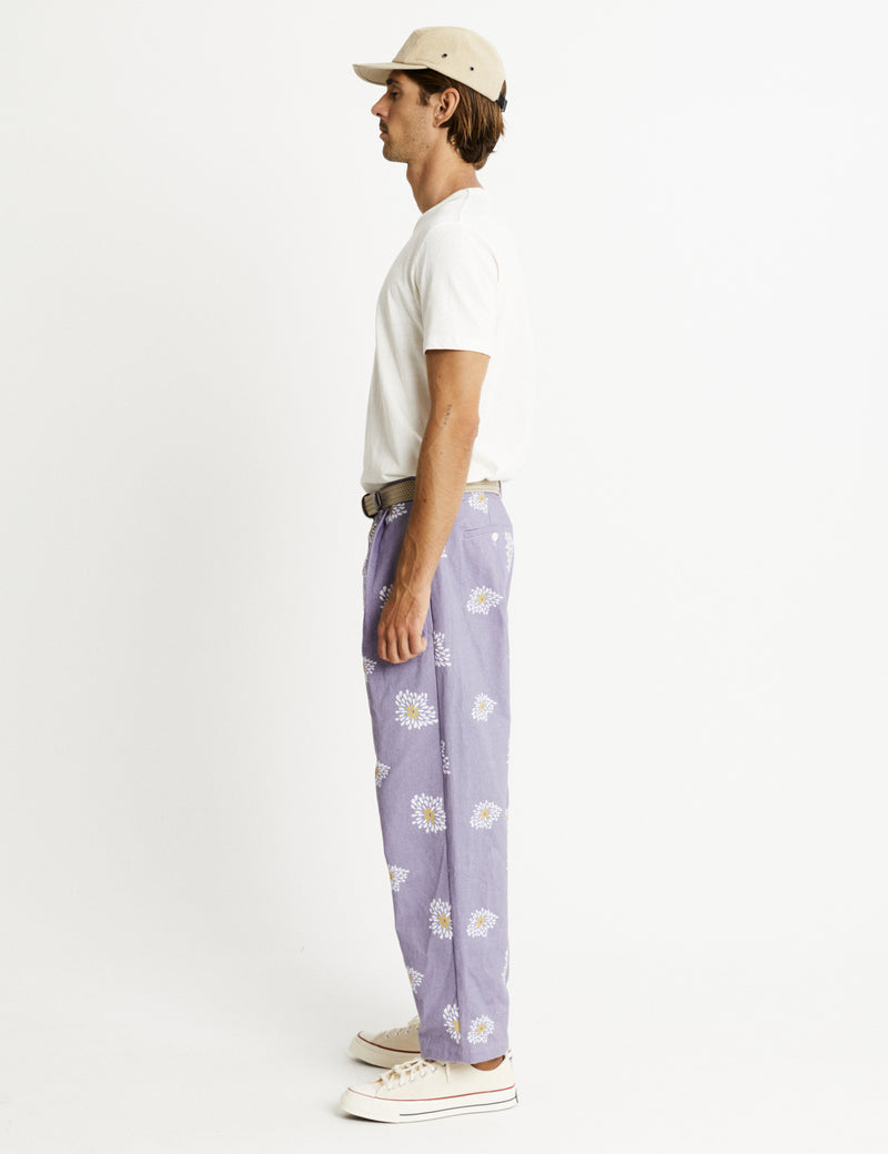 Brooklyn Pant - Light Violet Flower