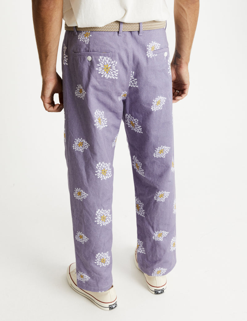 Brooklyn Pant - Light Violet Flower