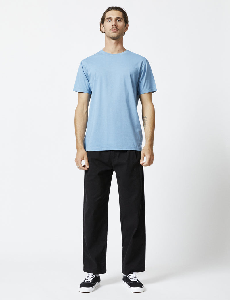 Reginald Organic Tee - Steel Blue