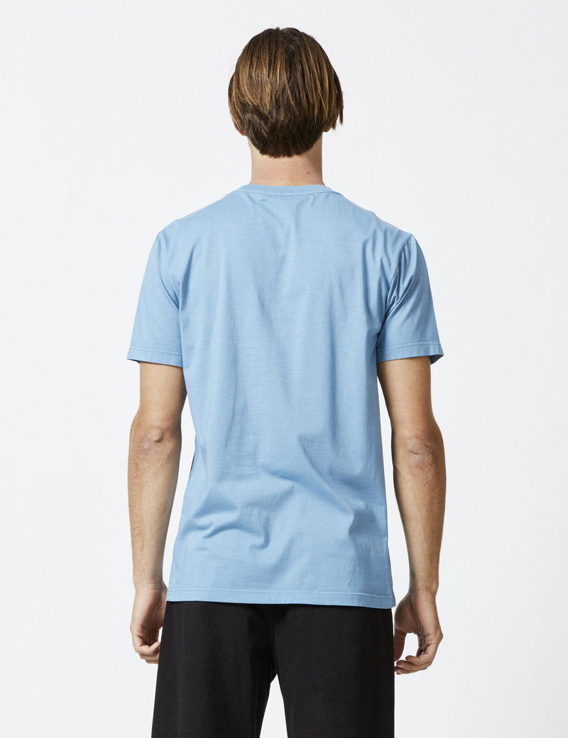 Reginald Organic Tee - Steel Blue