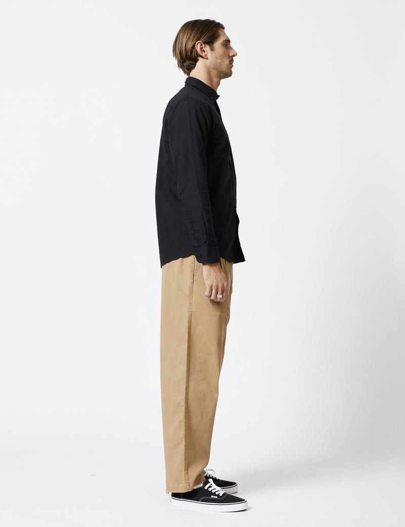 Oxford Long Sleeve Shirt - Black