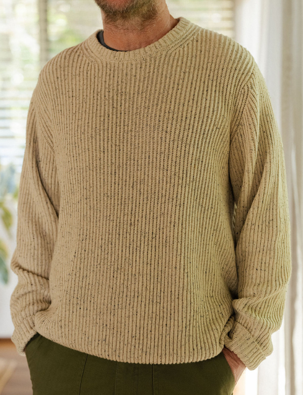 メンズウェア BRIEFING MEN'S MOLE YARN CREWNECK KNIT Fisher Chunky Knit - Oatmeal – Mr Simple