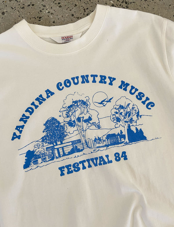 Heavy Weight Tee - Yandina Country Vintage White