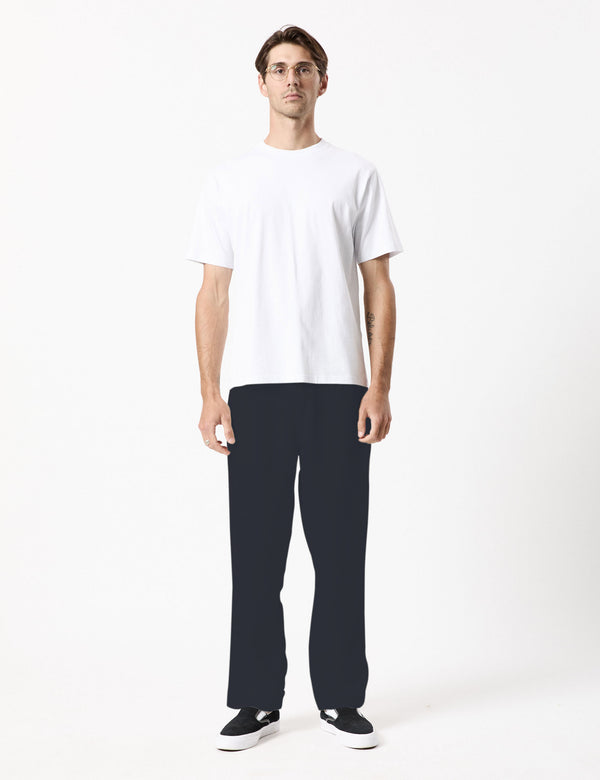 Brooklyn Linen Pleated Pant - Navy