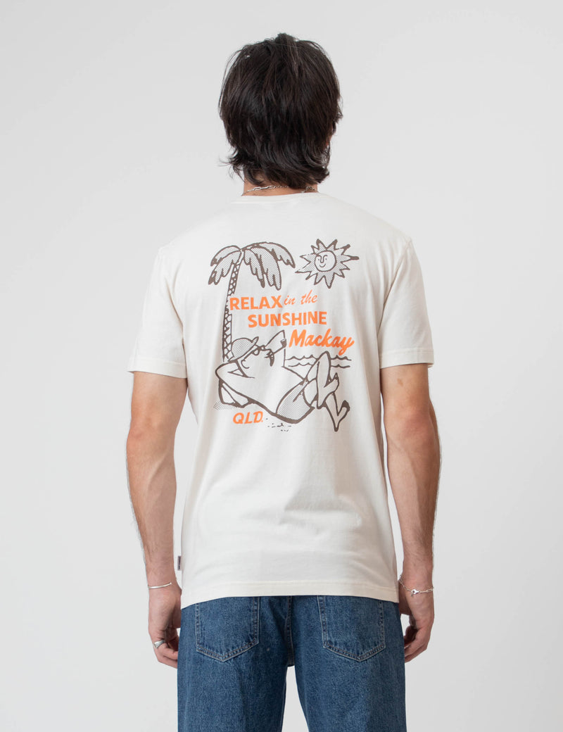 Reginald Organic Print Tee - Mackay Relax Natural
