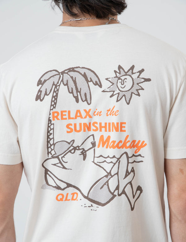 Reginald Organic Print Tee - Mackay Relax Natural