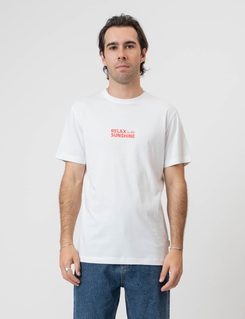 Reginald Organic Tee - Mackay Relax White