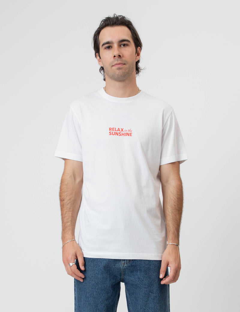 Reginald Organic Tee - Mackay Relax White