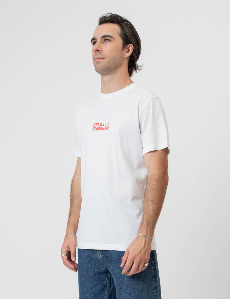 Reginald Organic Tee - Mackay Relax White