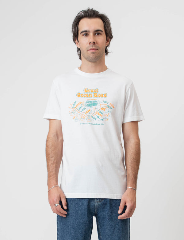 Reginald Organic Tee - Great Ocean Road White