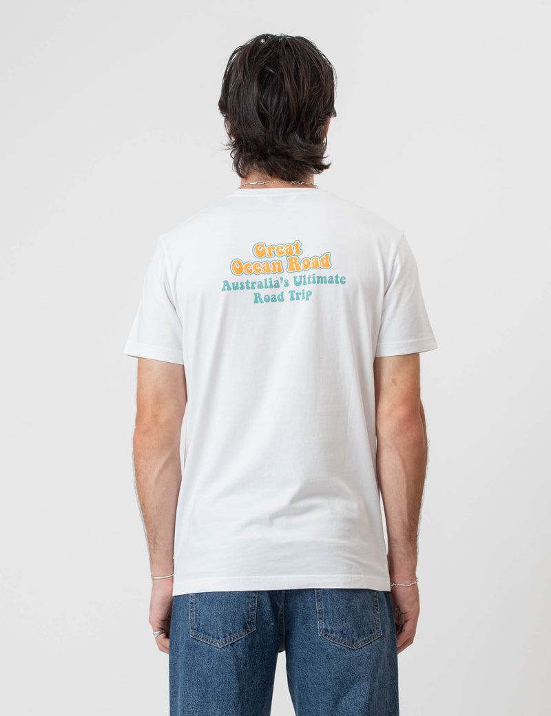 Reginald Organic Tee - Great Ocean Road White