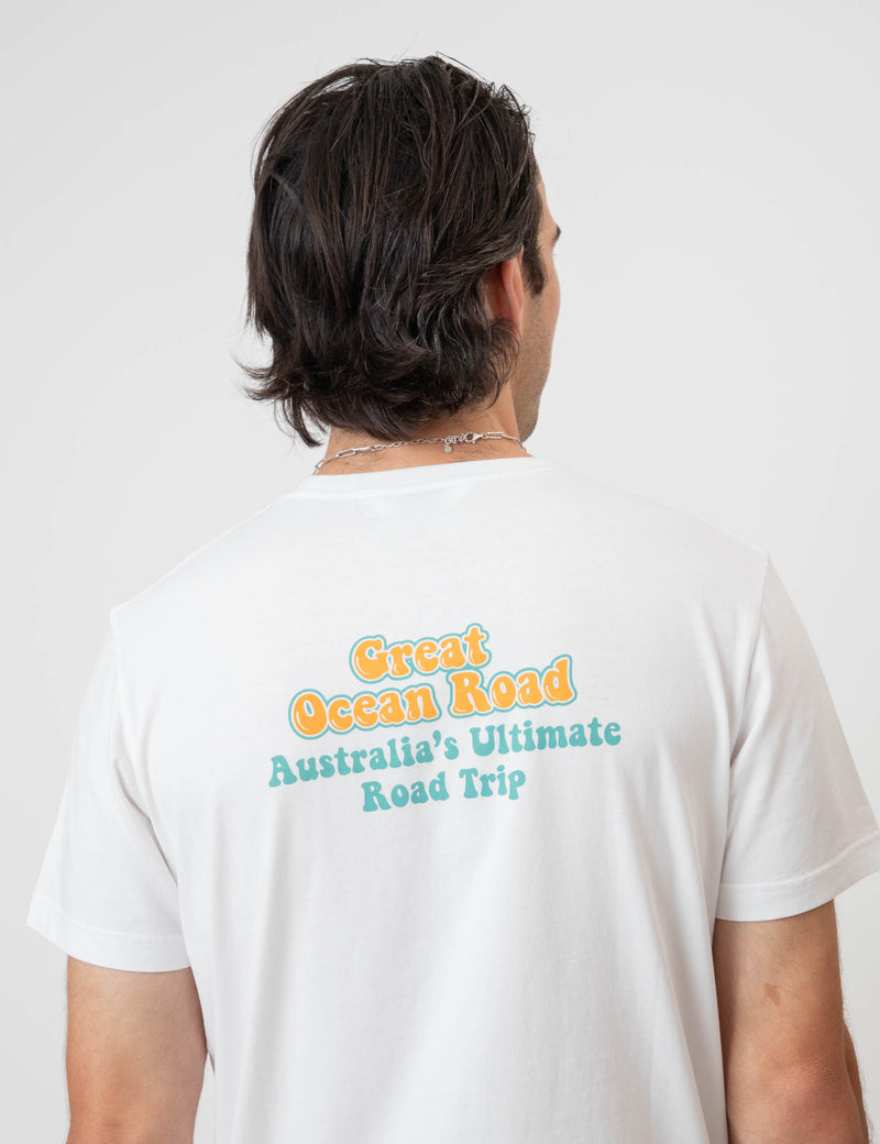 Reginald Organic Tee - Great Ocean Road White
