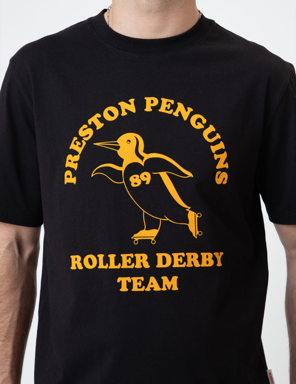 Heavy Weight Tee - Preston Penguins Black