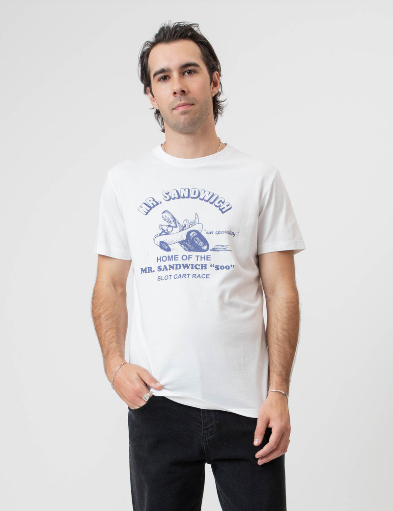 Reginald Organic Tee - Mr Sandwich White