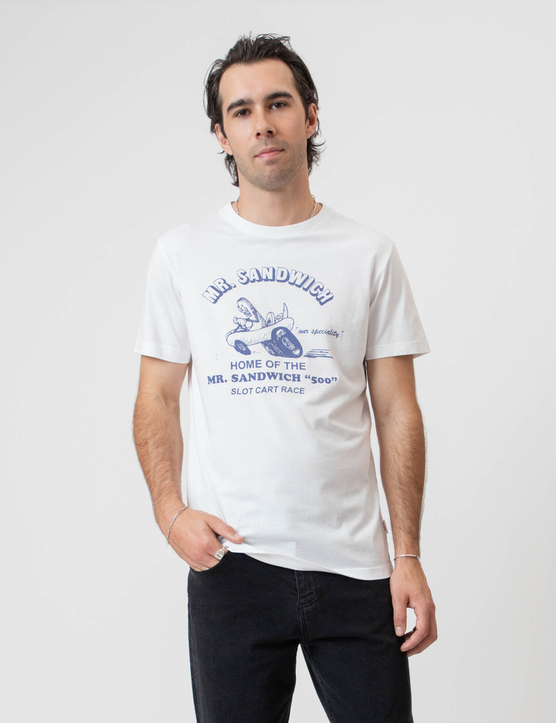 Reginald Organic Tee - Mr Sandwich White