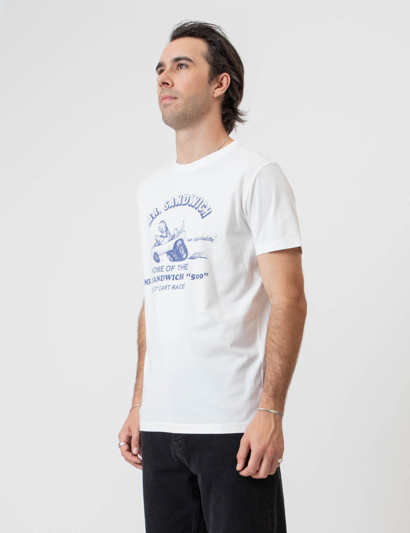 Reginald Organic Tee - Mr Sandwich White