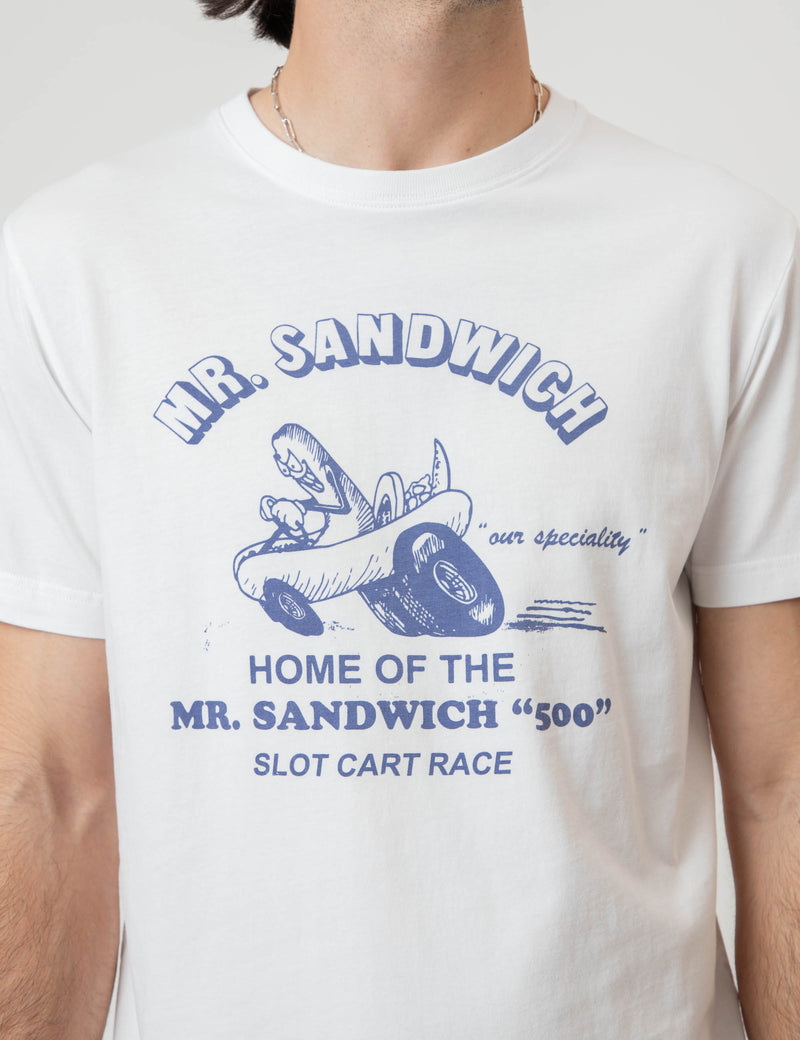 Reginald Organic Tee - Mr Sandwich White