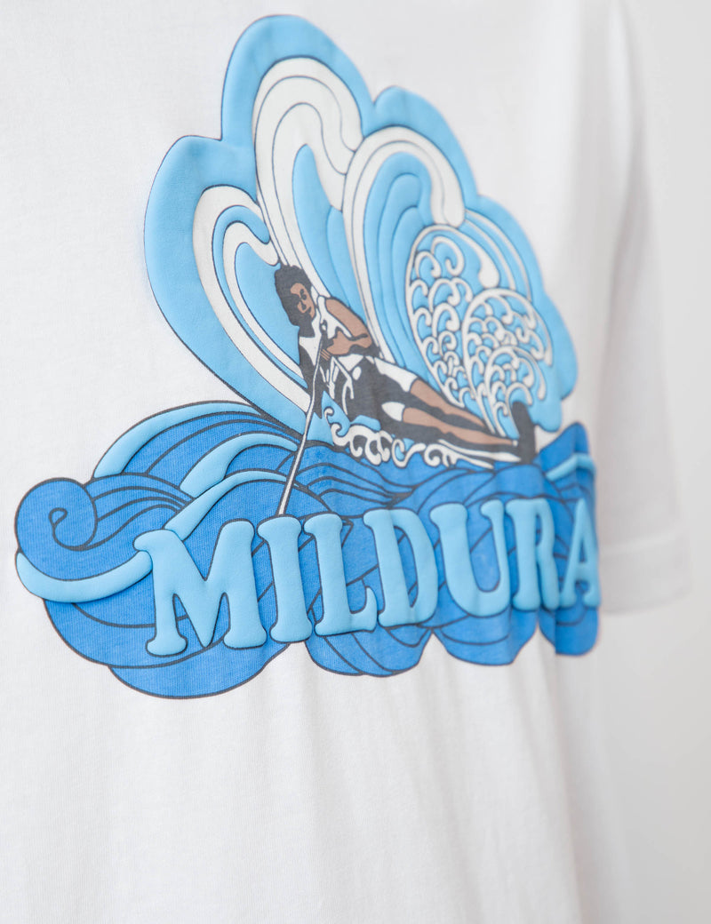 Reginald Organic Tee - Mildura Ski White