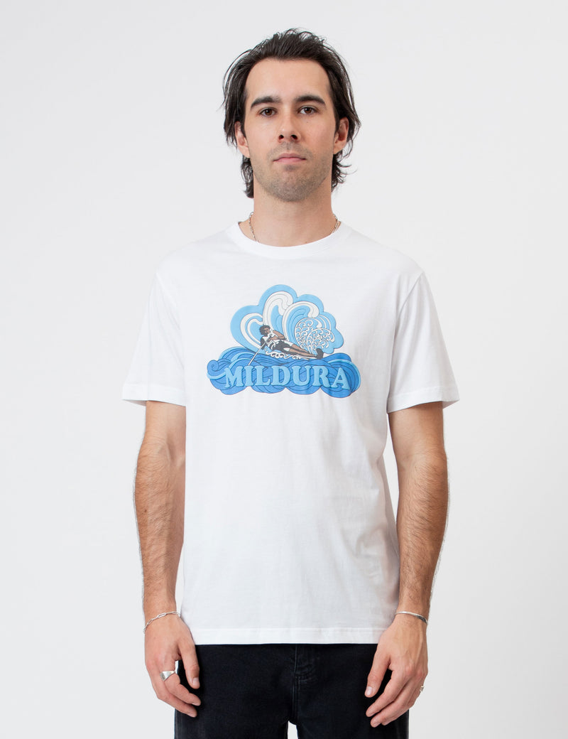 Reginald Organic Tee - Mildura Ski White