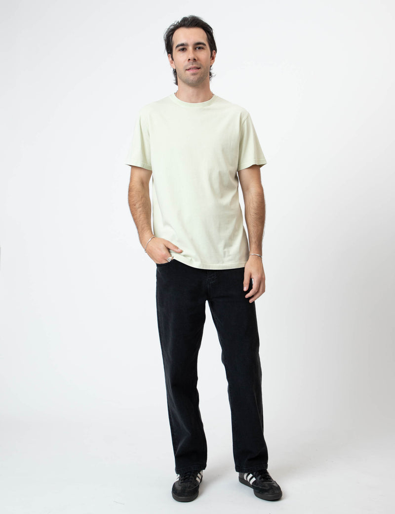 Reginald Organic Tee - Fog Green