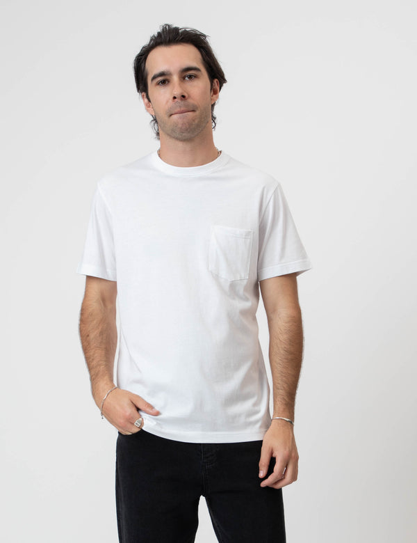 Reginald Organic Pocket Tee - White