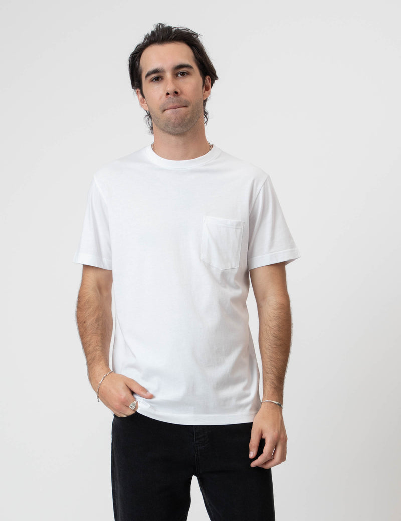 Reginald Organic Pocket Tee - White