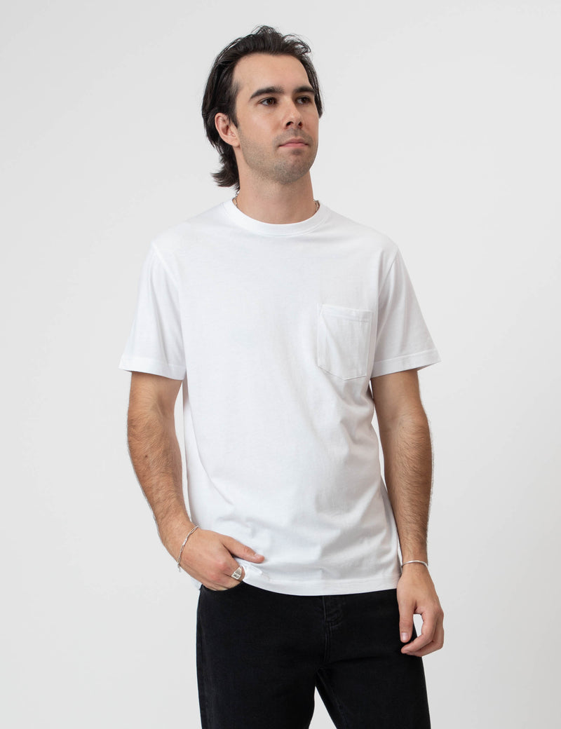 Reginald Organic Pocket Tee - White