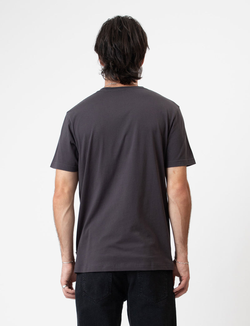 Reginald Organic Print Tee - Mr Sandwich Vintage Black