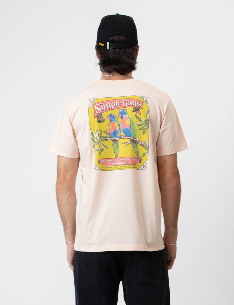 Rosella Tee - Snow Peach