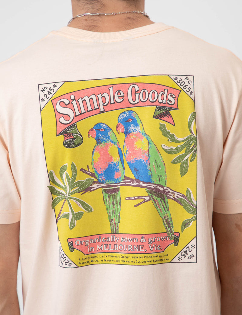 Rosella Tee - Snow Peach