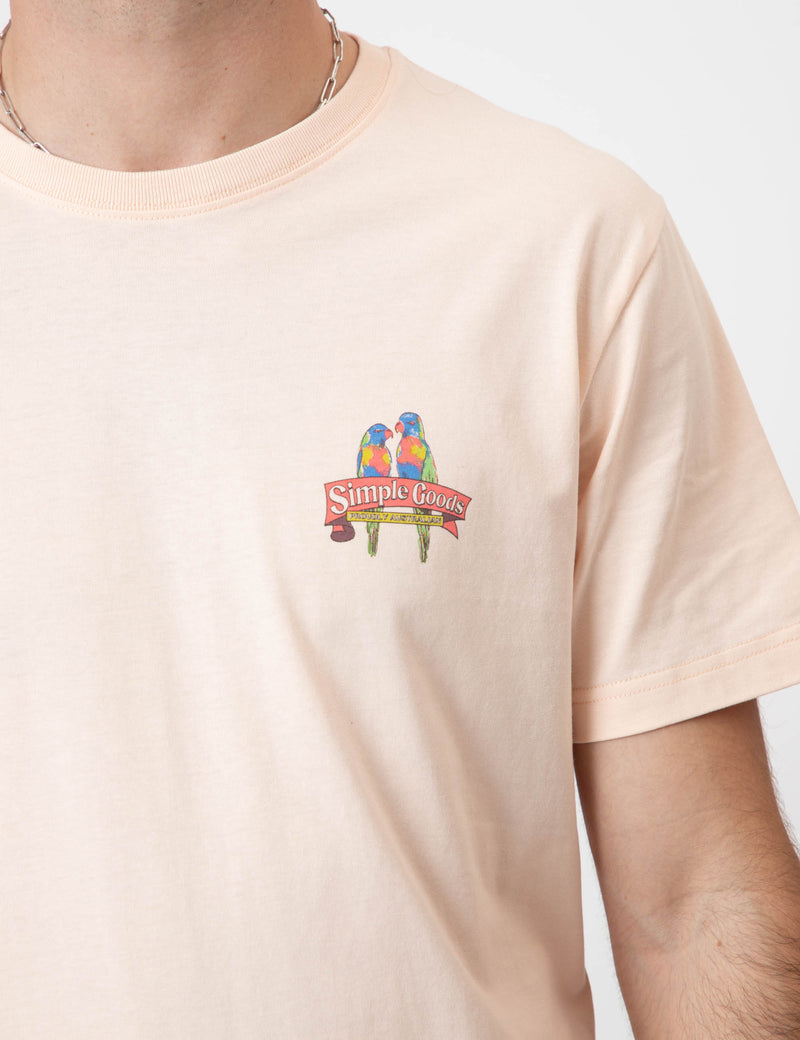 Rosella Tee - Snow Peach