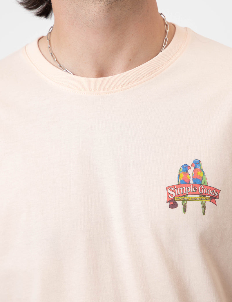 Rosella Tee - Snow Peach