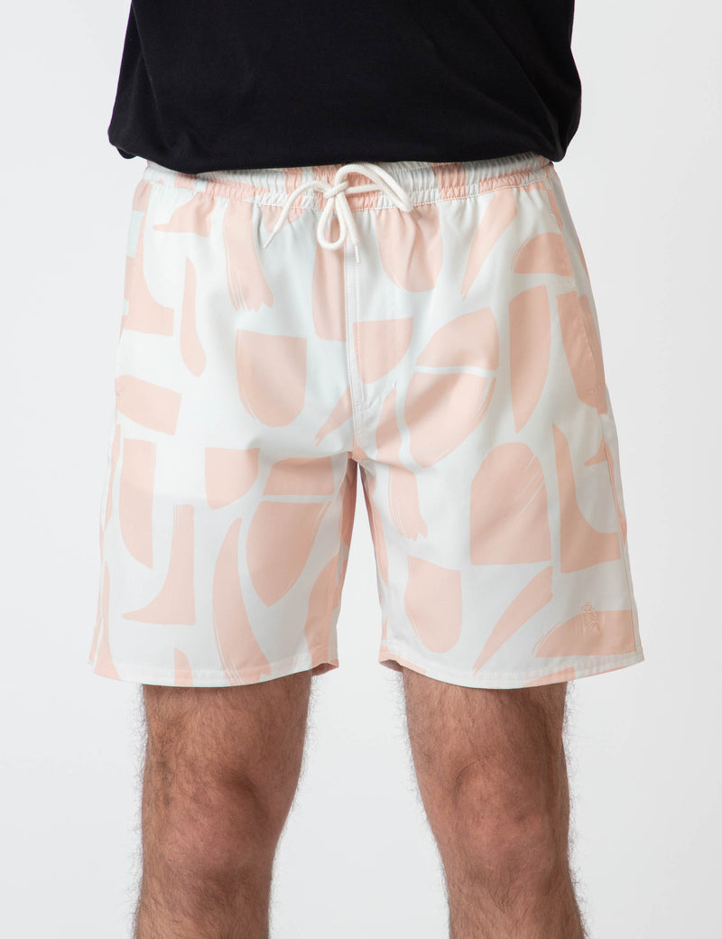 Active Short - Snow Peach Sunburst