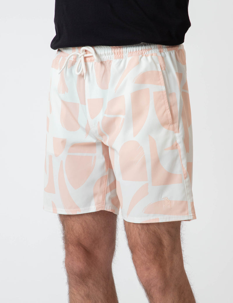 Active Short - Snow Peach Sunburst