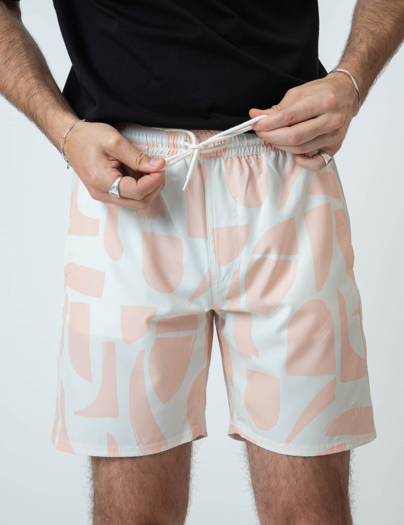 Active Short - Snow Peach Sunburst