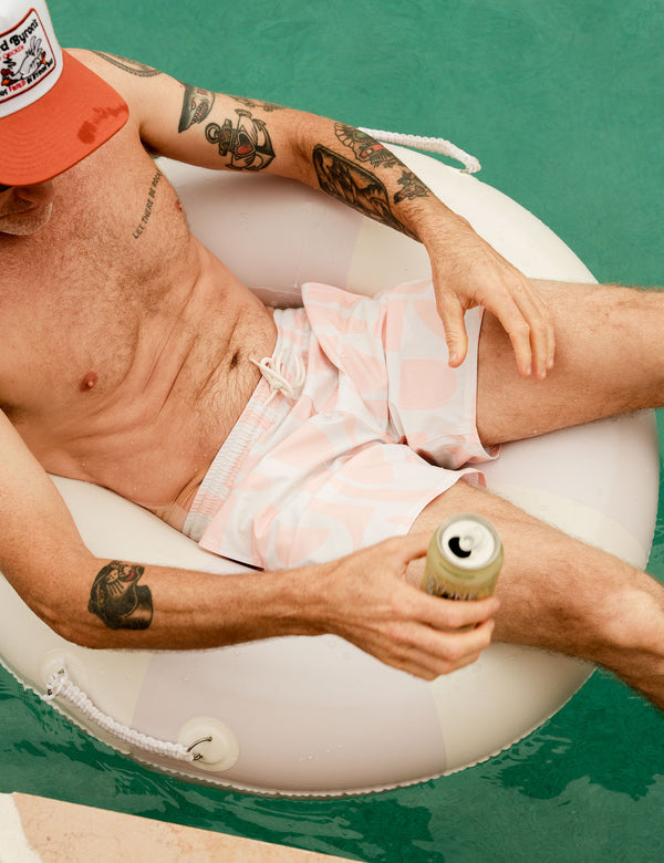 Active Short - Snow Peach Sunburst