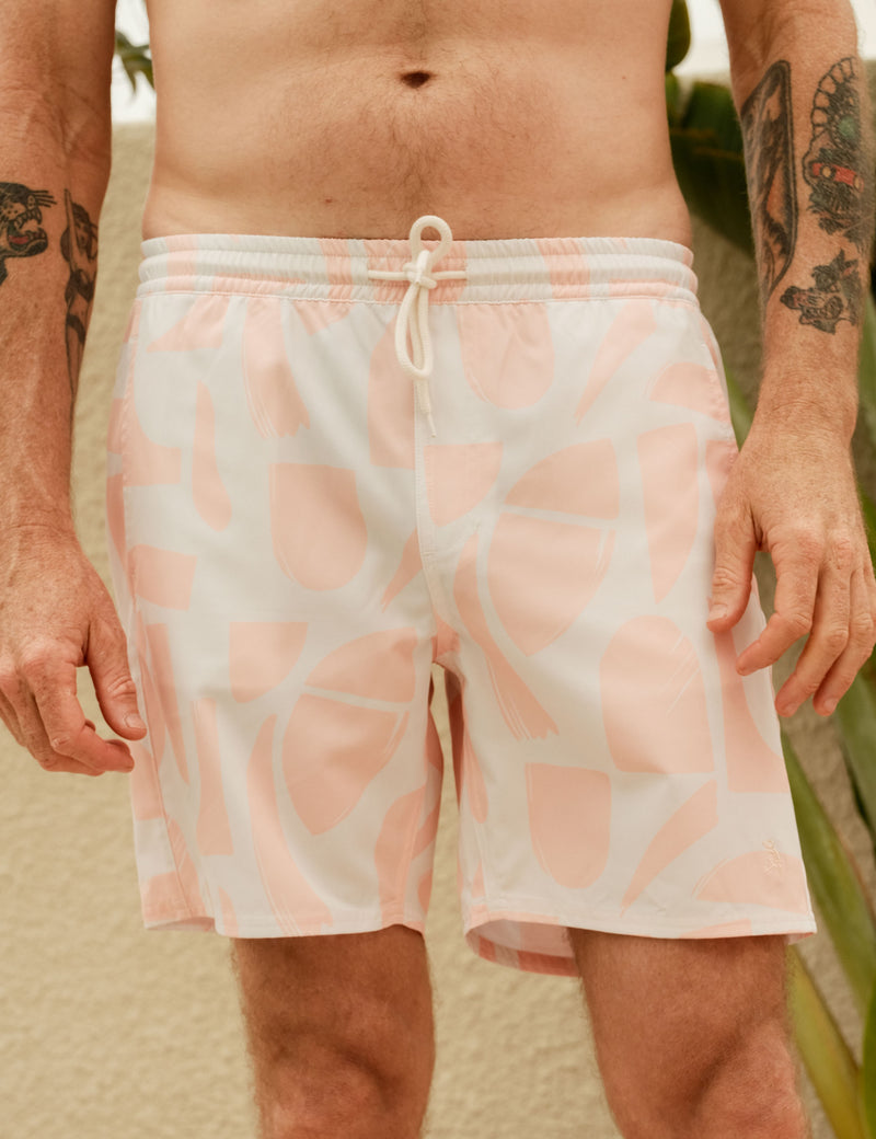Active Short - Snow Peach Sunburst